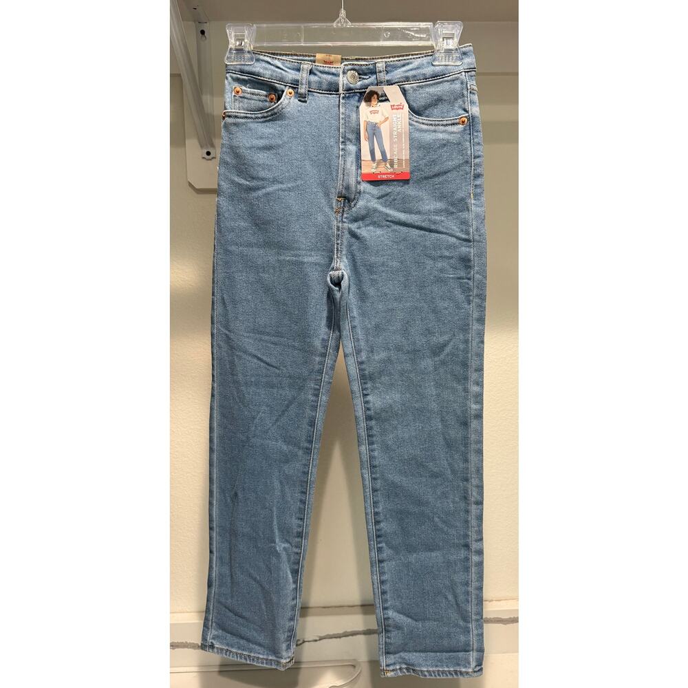 NWT Levi's Ribcage Ankle Girl's Jeans Size 10 Regular High-Rise‎ Light Wash